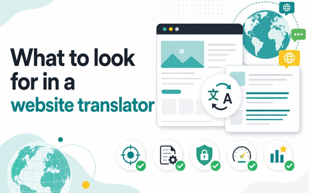 Person reviewing multilingual website translation options on a laptop